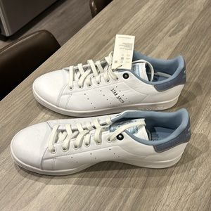 Adidas Stan Smith Leather Sneakers NWT White/ Denim